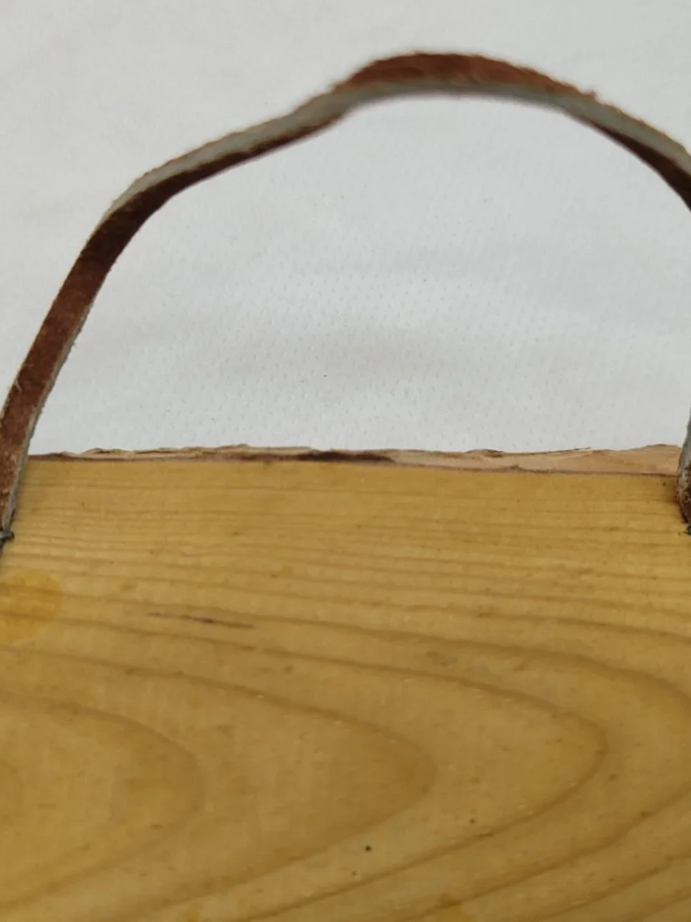 Vintage Live Edge Wood Plaque 